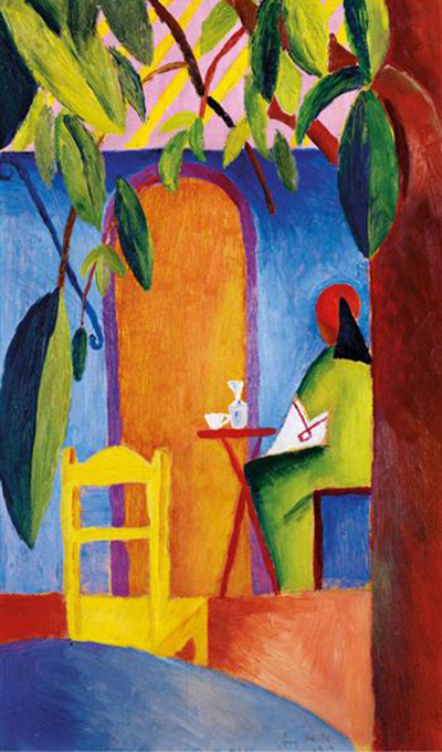 Turkish Cafe, Mejorado August Macke